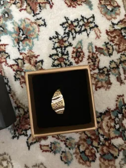 انگشتر طلا 18 عیار زنانه طلای مستجابی مدل 670185 سایز 53