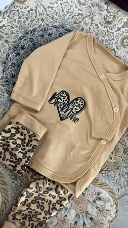 ست 4 تکه لباس نوزادی مدل LEOPARD