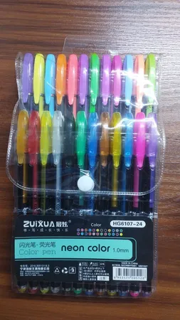 روان نویس مدل NEON GLITTER  بسته 24 عددی