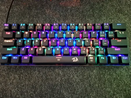 کیبورد گیمینگ ردراگون مدل K630 Dragonborn، مکانیکال سوییچ قرمز، Tenkeyless، نورپردازی RGB