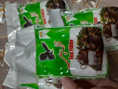 فیلتر چای قزل چای مدل کیسه ای بسته 60 عددی مجموعه پنج عددی
