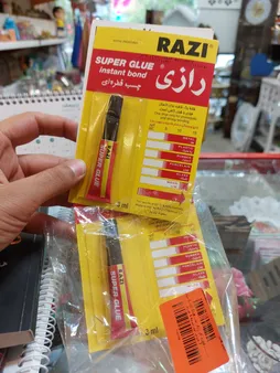 چسب قطره ای رازی مدل Super Glue حجم 3 میلی لیتر بسته 4 عددی