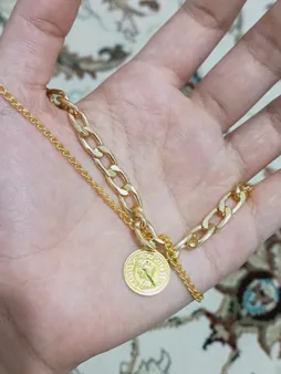 دستبند زنانه مدل سکه کد B3256
