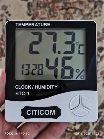 دماسنج و رطوبت سنج مدل  htc1