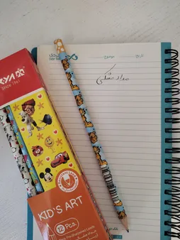 مداد مشکی آریا مدل KID'S ART کد A4 بسته 12 عددی