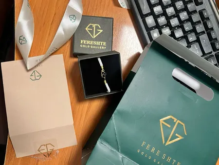 دستبند بند و طلا 18 عیار زنانه فرشته مدل دوقلب WBL-0000011