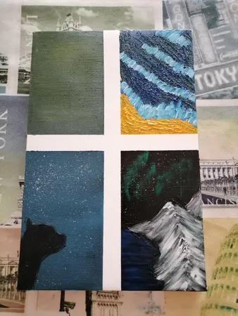 بوم نقاشی جهان بوم مدل TZ-1 سایز 30*20 سانتی متر