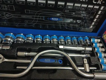 جعبه بکس فلزی باس مدل BS_123T160_24 مجموعه 24 عددی