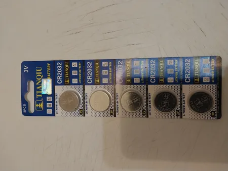باتری سکه ای تیانکیو مدل CR2032 بسته 5 عددی