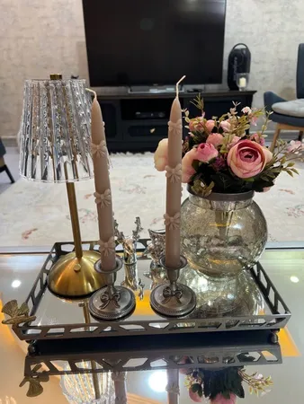 شمعدان مدل پاپیون بسته دو عددی