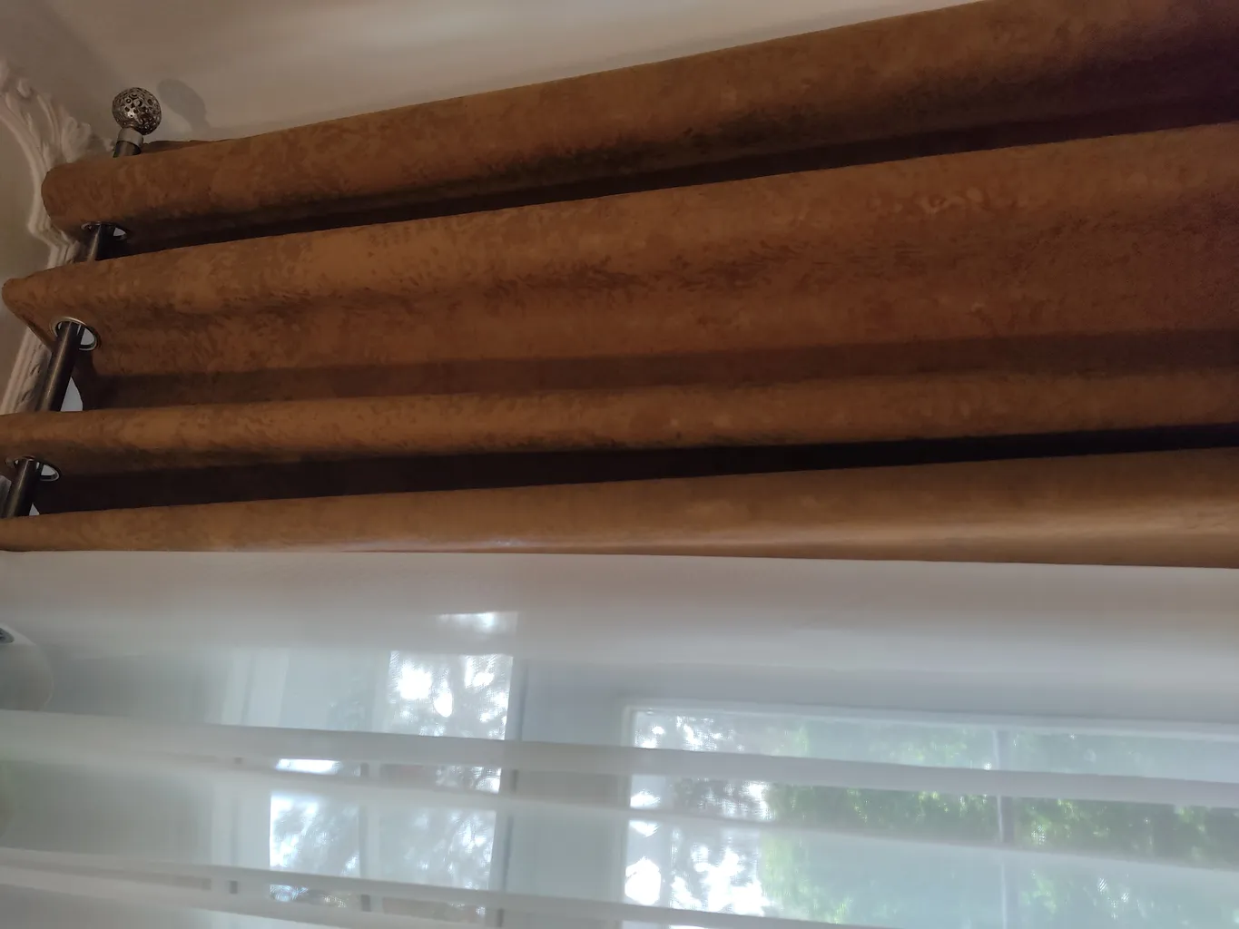 پرده نوین دکور سیاناو مدل مخمل پتینه سزار 280 سایز 280 × 140 سانتی متر