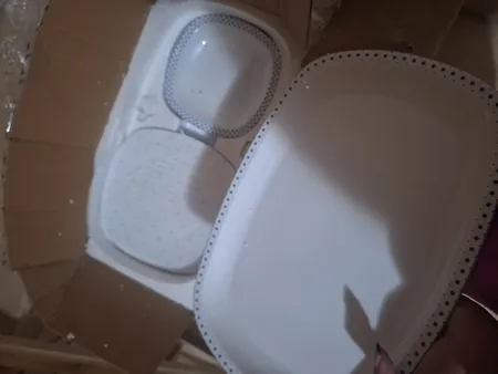 سرویس غذاخوری 27 پارچه چینی زرین ایران مدل کواترو ورنیکا درجه یک