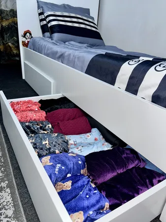 تخت خواب یکنفره وینه چوب مدل والیس سایز 90x200 سانتی متر