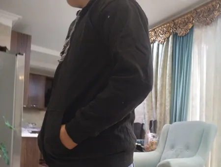 هودی مردانه مدل ساده کد MM01 رنگ مشکی