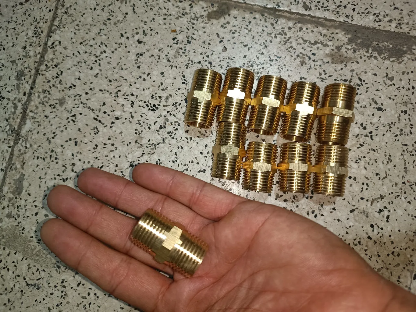 اتصال مغزی دینا مدل برنجی TP-20 بسته 10 عددی