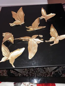 دیوارکوب لوتوس طرح پروانه کد P01 مجموعه 7 عددی