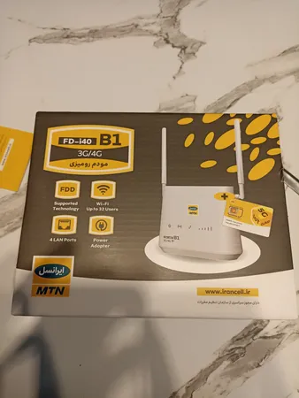 مودم 4G LTE ایرانسل مدل i40 B1 به همراه سیم کارت  و 30 گیگا بایت اینترنت  یک ماهه