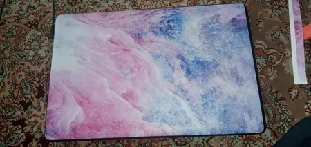 استیکر لپ تاپ توییجین و موییجین طرح Marble کد 45 مناسب برای لپ تاپ 15.6 اینچ به همراه برچسب حروف فارسی کیبورد