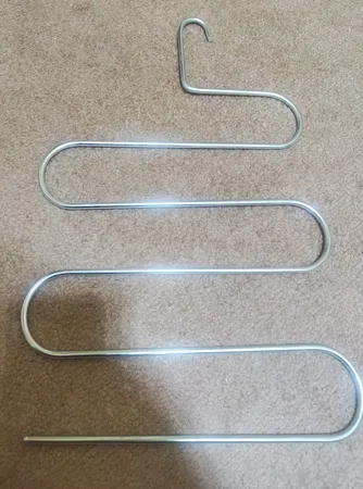 چوب لباسی شلوار و شال لینو مدل مارپیچ بسته 2 عددی