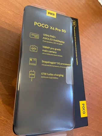 گوشی موبایل شیائومی مدل Poco X4 Pro 5G 2201116PG دو سیم کارت ظرفیت 256 گیگابایت و رم 8 گیگابایت