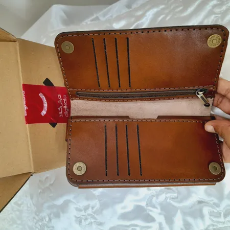 کيف پول مدل چرم طبيعی گاوی کد HL-14122