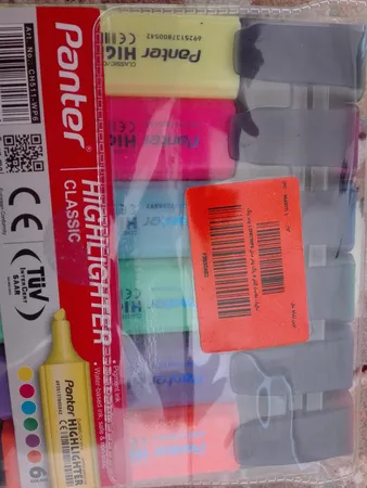 ماژیک علامت گذار 6 رنگ پنتر مدل CH511WP6