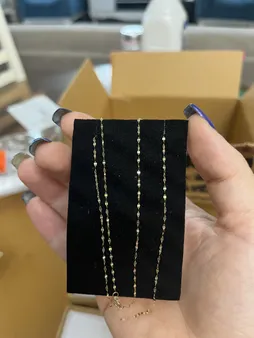 زنجیر طلا 18 عیار زنانه مدل استار کد 40