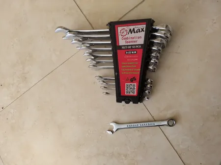 مجموعه 12 عددی اچار یکسر تخت یکسر رینگی مکس مدل mhp5