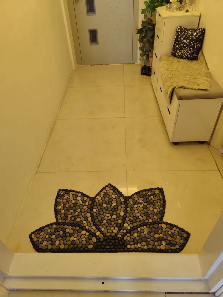 پادری طرح سنگی مدل نیم گل سایز 100x50 سانتیمتر