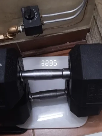 دمبل بدنسازی شش ضلعی 17.5 کیلوگرمی بسته 2 عددی