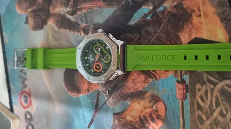 ساعت مچی عقربه ای نیوی فورس مدل کرنو گراف بند سیلیکونی