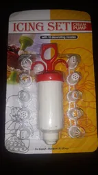 قیف خامه زن آیسینگ ست مدل 002 مجموعه 11 عددی