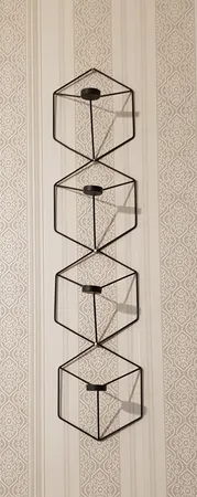 شمعدان مدل جاشمعی دیواری مدل وندا بسته 4 عددی