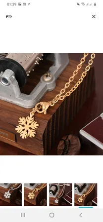 آویز ساعت زنانه طرح برف کد AS1052