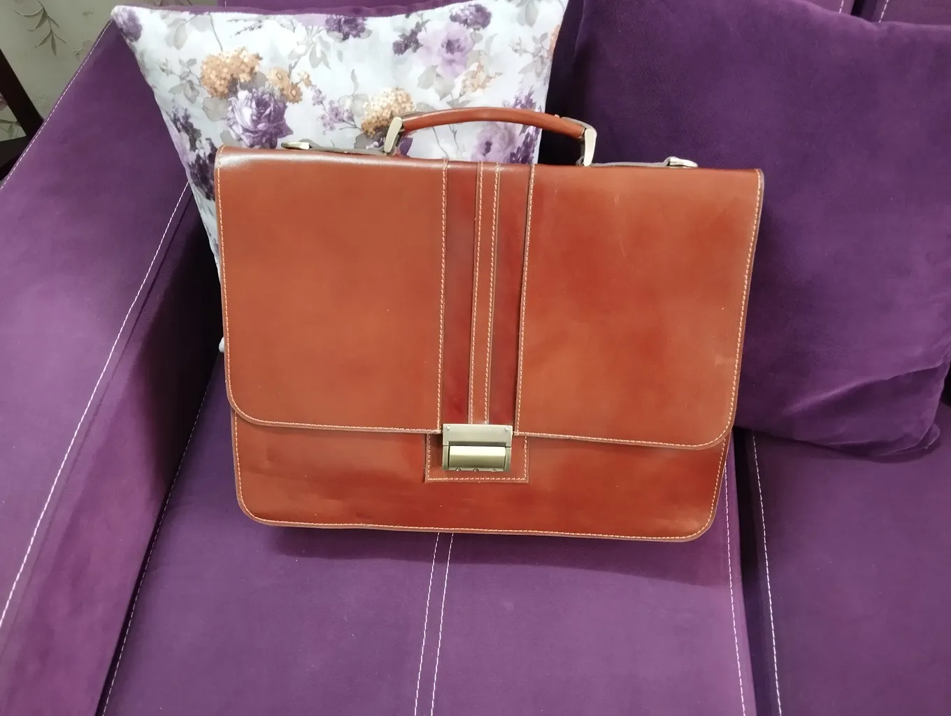 کیف اداری چرم طبیعی چرم ناب کد 132