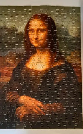 پازل 170 تکه مینیاتور طرح مونالیزا کد 01599