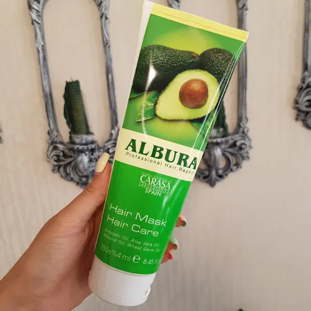 ماسک مو آلبورا مدل آووکادو حجم 250 میلی لیتر