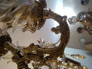 تجریه خرید لوستر 10 شعله شاهان تک کد SHO.6015