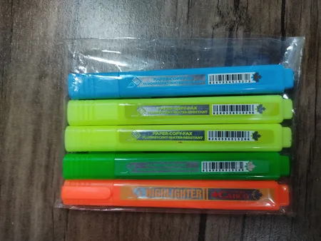 ماژیک علامت گذار کنکو کد HL05 بسته 5 عددی