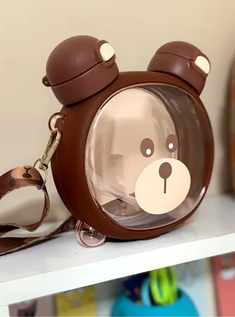 قمقمه مدل خرس طرح سیلیکونی کد 02 گنجایش 0.75 لیتر