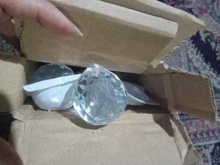 کریستال لوستر مدل گوی رنگی مجموعه 10 عددی