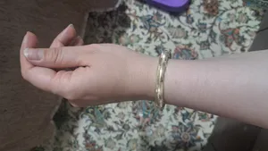 تجریه خرید النگو طلا 18 عیار زنانه طلای مستجابی مدل اسپرلوس کد 6752 سایز 2