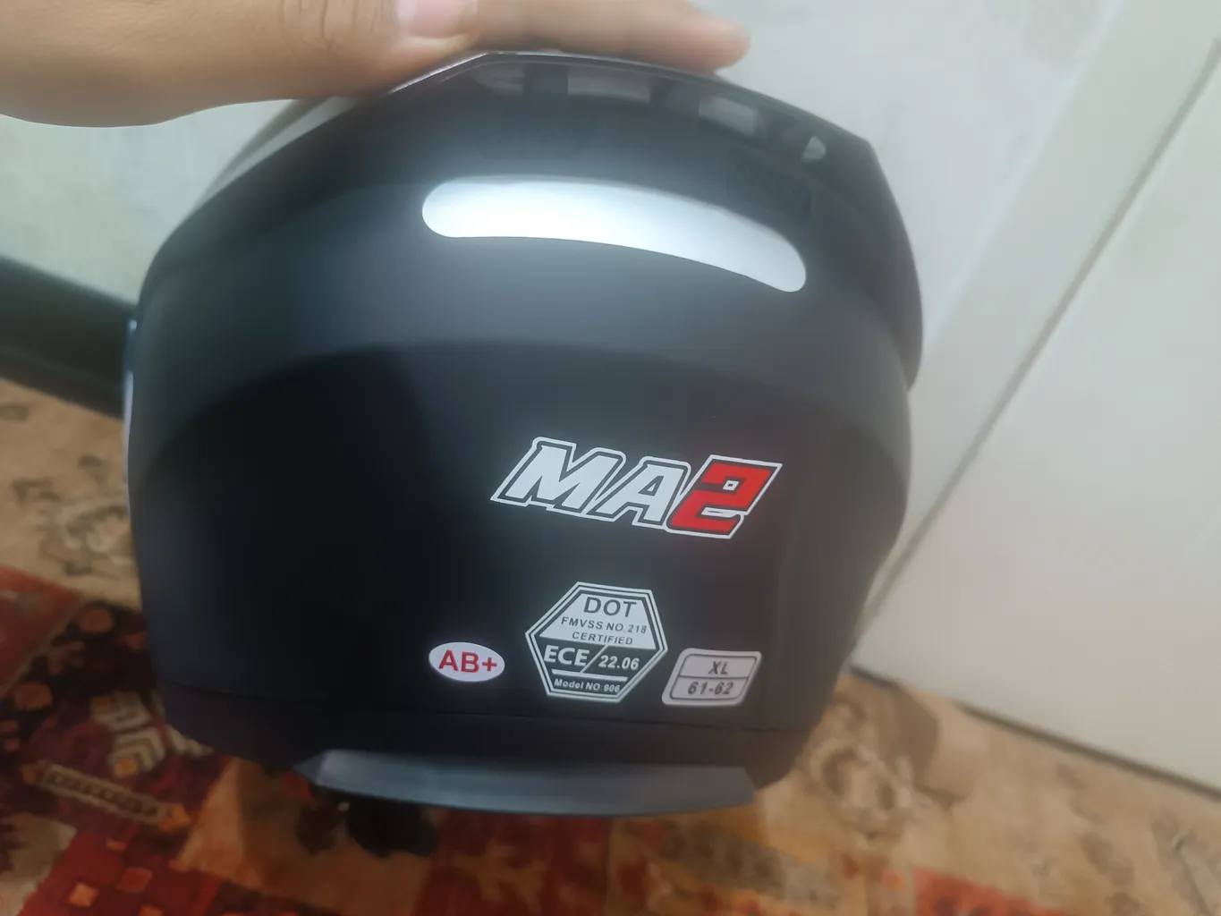 کلاه کاسکت ام ای ۲ مدل 906 BLACKMATT