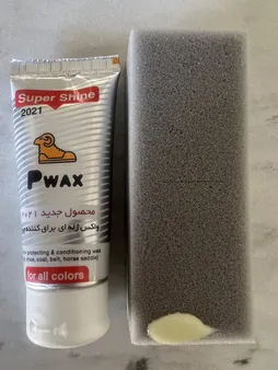 واکس براق کننده کفش پی واکس مدل 2 به همراه اسفنج