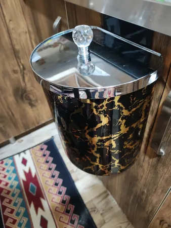 سطل زباله کابینتی رزمن طح ماربل کد 1090