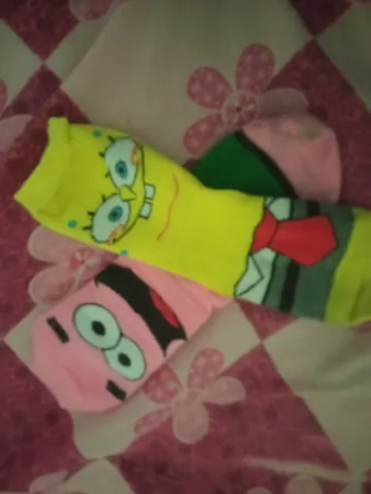 جوراب پسرانه باب اسفنجی و پاتریک  کد 01