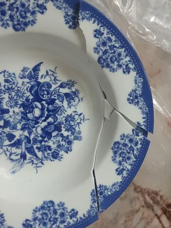 سرویس غذاخوری 28 پارچه چینی زرین ایران مدل ایتالیا اف فلورانس درجه یک