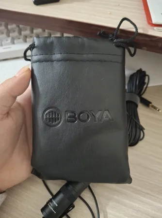 میکروفن با سیم یقه ای بویا مدل 2025 BY-M1 با درگاه اتصال جک 3.5 میلی متری