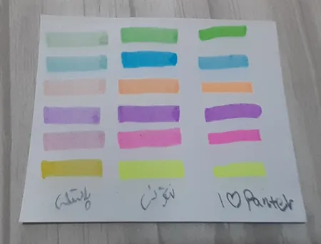 ماژیک علامت گذار پنتر مدل pastel بسته 6 عددی