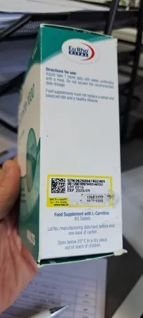 ال کارنیتین یورو ویتال- 1000 میلی گرم بسته 60 عددی